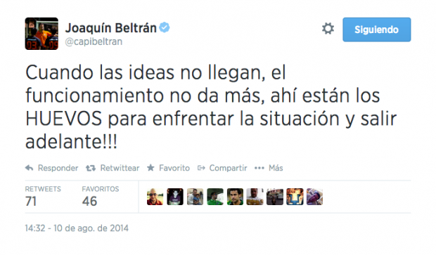 Así se manifestó Joaquín Beltrán, luego de una nueva derrota de Pumas. Foto: Especial