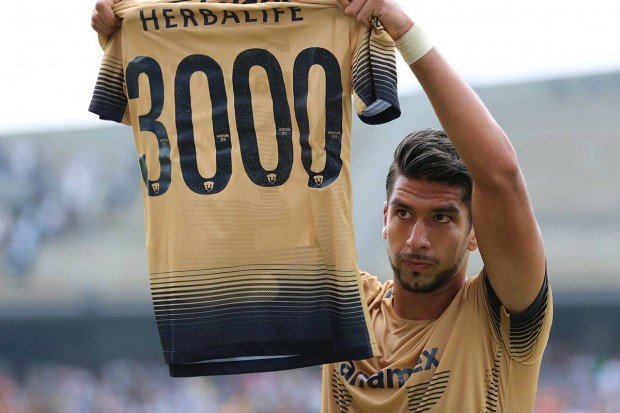 Eduardo Herrera marcó el gol 3 mil en la historia de los Pumas. Foto: @PumasMX 