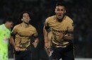 Ismael Sosa celebra su gol ante Táchira